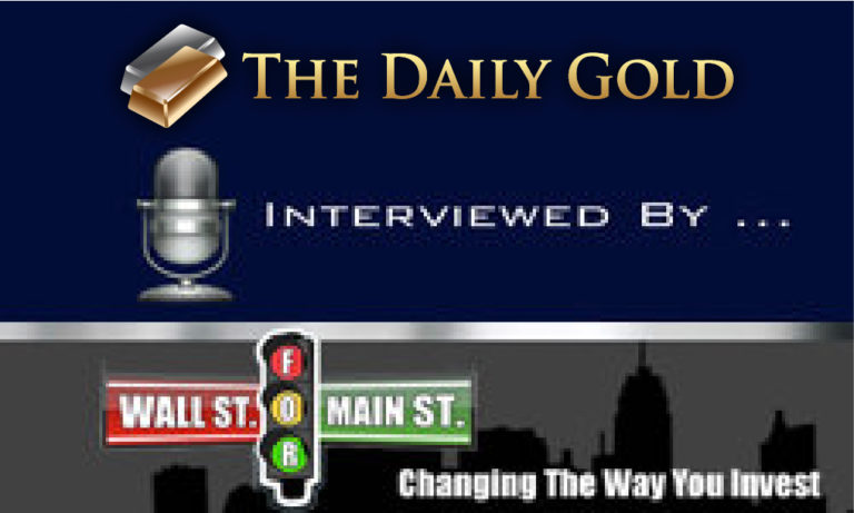 Interview with WallStforMainSt: Gold on the Verge?