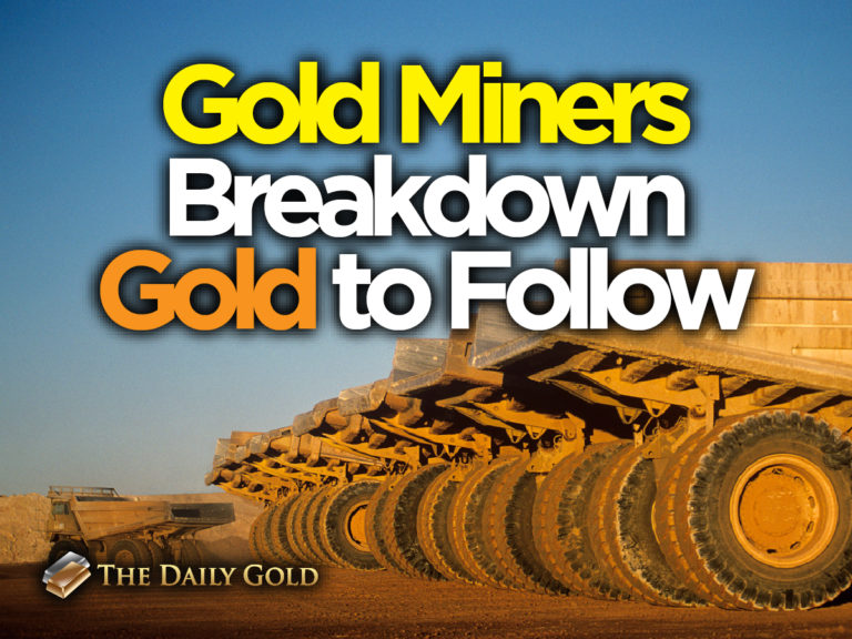 Gold Stocks Break, Gold to Follow