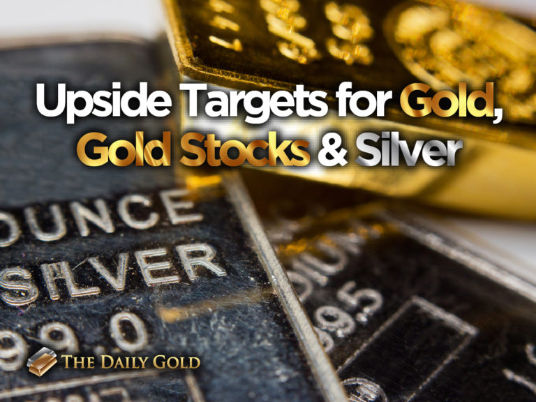 Upside Targets for Gold, Gold Stocks & Silver