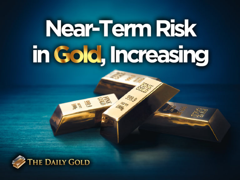 Near Term Risk In Gold is Increasing