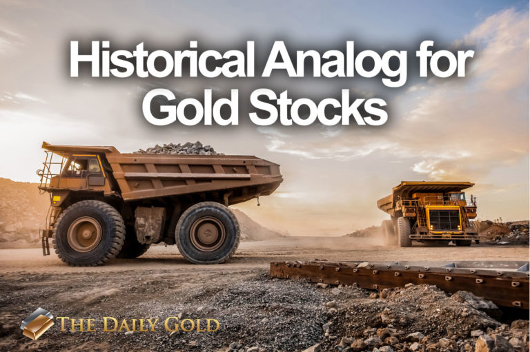 Historical Analog for Gold Stocks