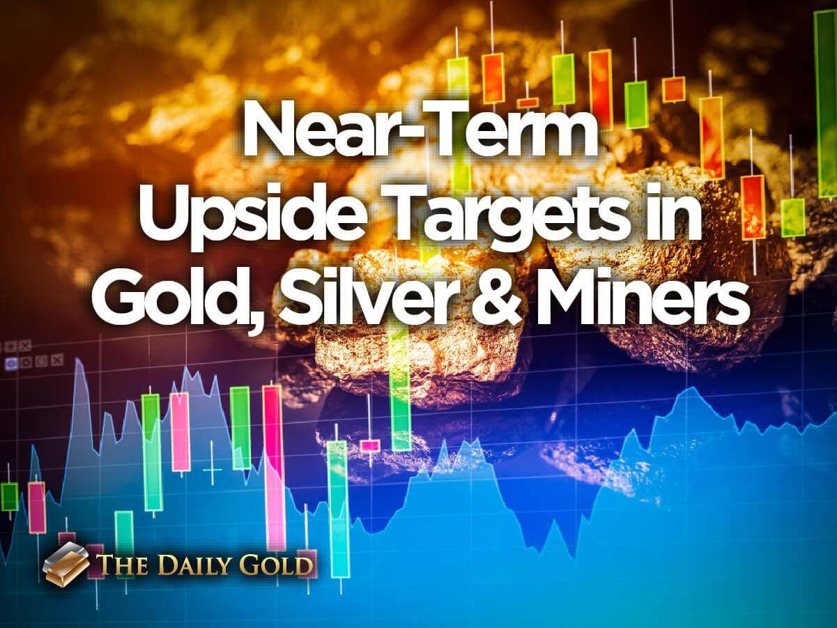 Near Term Upside Targets in Gold, Silver & Miners – The Daily Gold