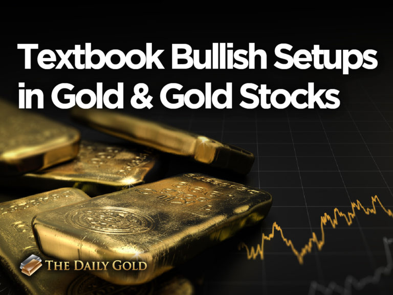 Textbook Bullish Setups in Gold & Gold Stocks