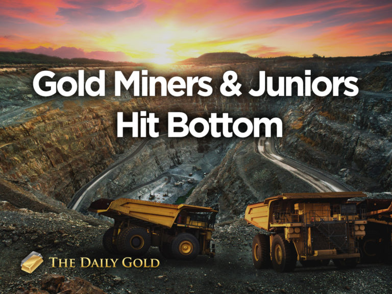 Gold Miners & Juniors Hit Bottom