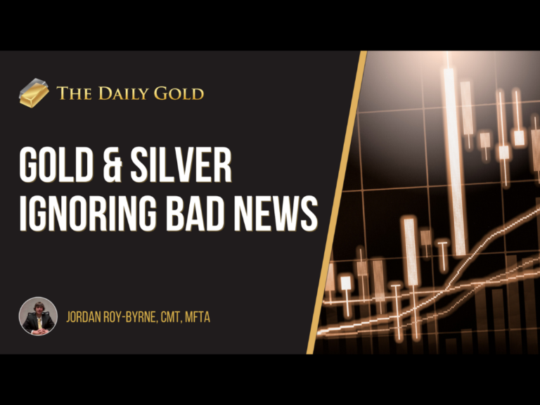 Video: Gold & Silver are Ignoring Bad News