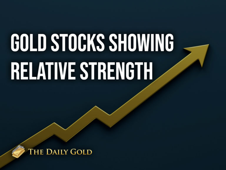 Gold Stocks Showing Relative Strength