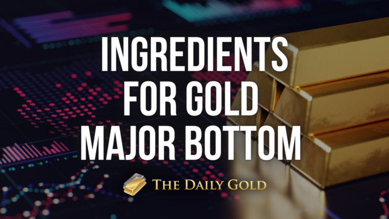 Ingredients for Major Bottom in Gold