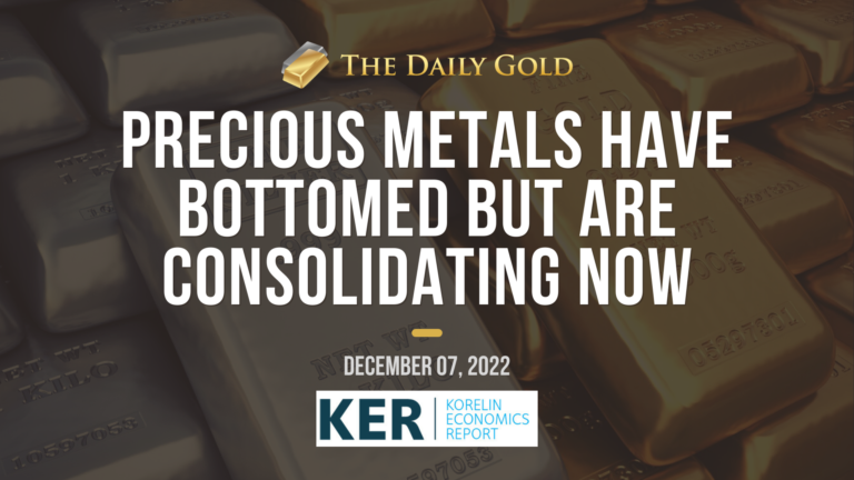Interview:  Precious Metals Have Bottomed, Will Consolidate Now