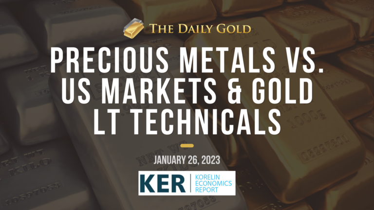 Interview:  Precious Metals vs. US Markets & Gold LT Technicals