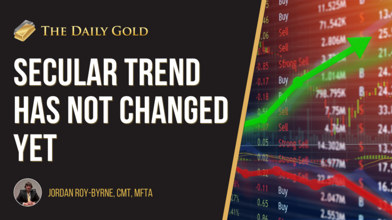 Video: Secular Trend in Gold & Stock Market Not Changed Yet