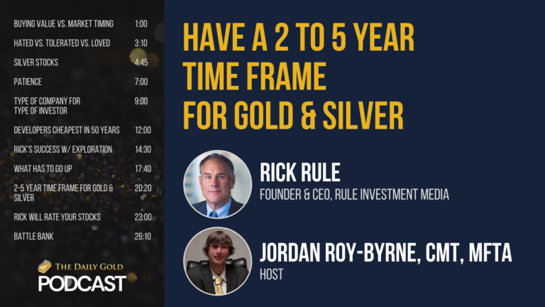 Rick Rule: Have a 2 to 5 Year Time Frame for Gold & Silver