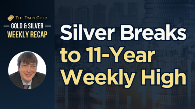 Silver 11-Year Weekly High as Gold Clears $2400