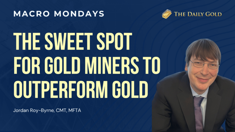 The Sweet Spot for Gold Stocks to Outperform Gold