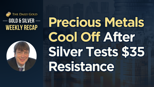 Precious Metals Cool Off After Silver Tests $35 Resistance