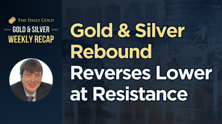 Gold & Silver Rebound Reverses Lower at Resistance