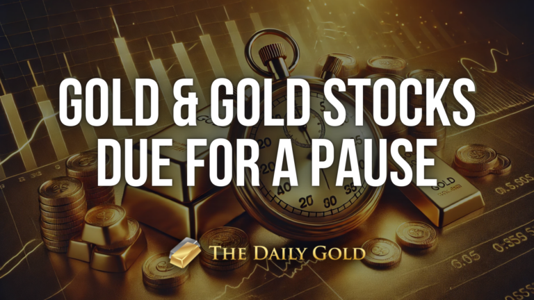 Gold & Gold Stocks Due for a Pause