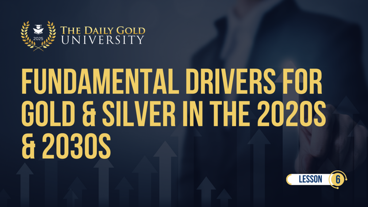 Fundamental Drivers for Gold & Silver in the 2020s & 2030s (Lesson 6 ...